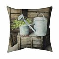 Fondo 20 x 20 in. Vintage Watering Can-Double Sided Print Indoor Pillow FO2795803